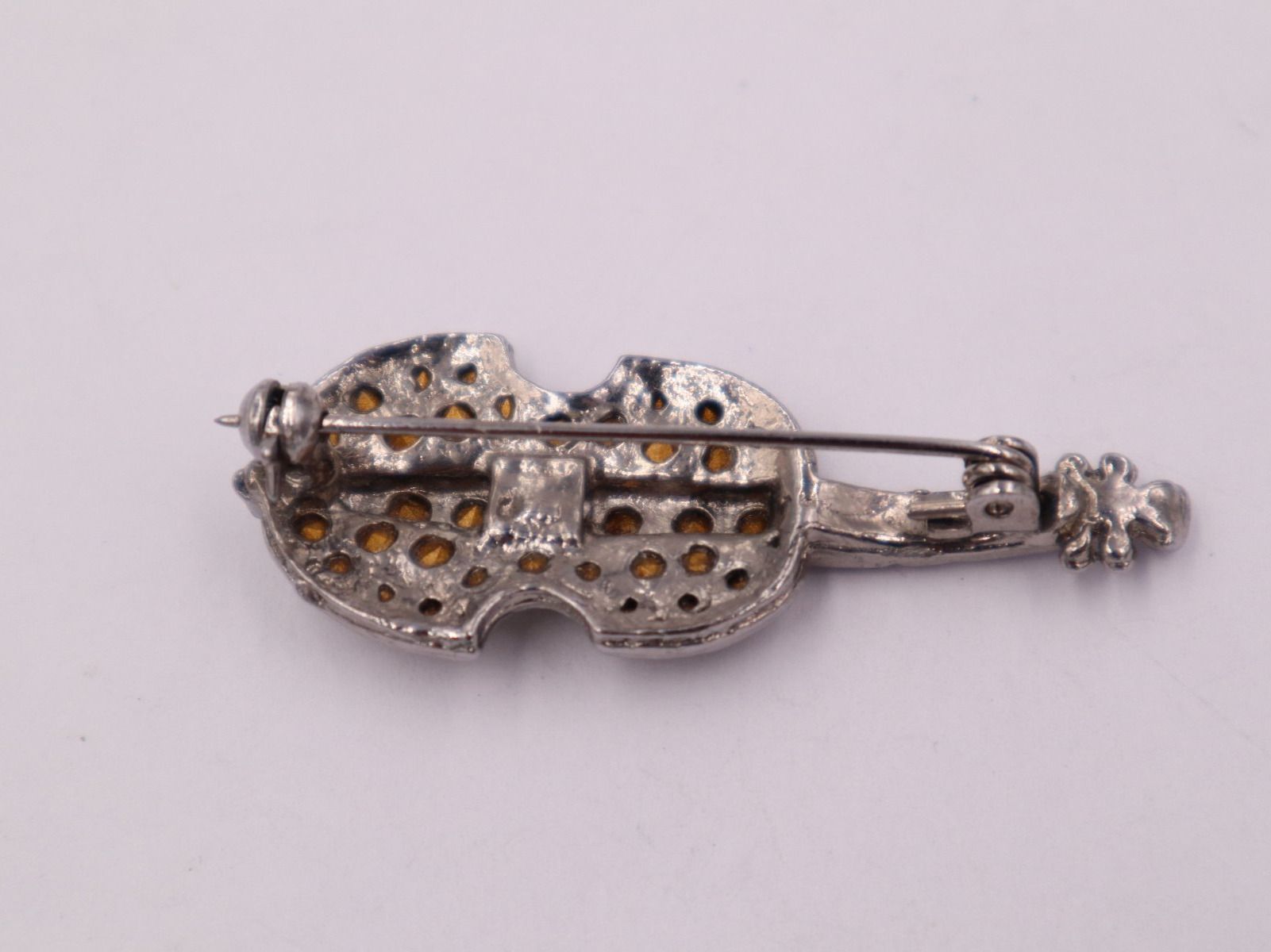 Broschen & Nadeln: Modeschmuck Violine Brosche, Vintage 1970er – Gebraucht aus Baden von TellsKuchenhaus 2