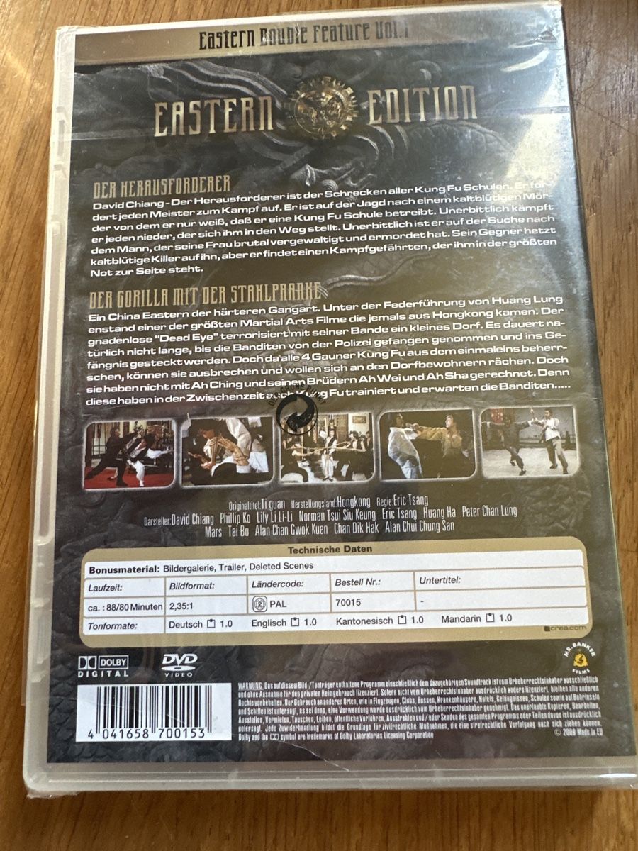 Tutti i DVDs: Eastern Edition, der Herausforderung, der Gorilla DVD – Nuovo e nell'imballaggio originale da Benken ZH venduto da Audi-erich 1