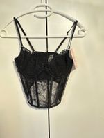 Damen Korsett H&M Schwarz Grösse 70B mit Etikett