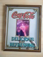 Original Coca-Cola Werbespiegel / Echtholzrahmen / England