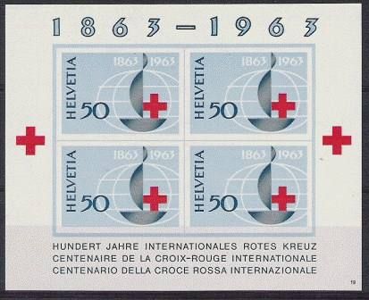 Tutti i francobolli: Rotkreuzblock postfrisch+ gest. 22.10.63 – Usato da Lausanne venduto da Whorvath