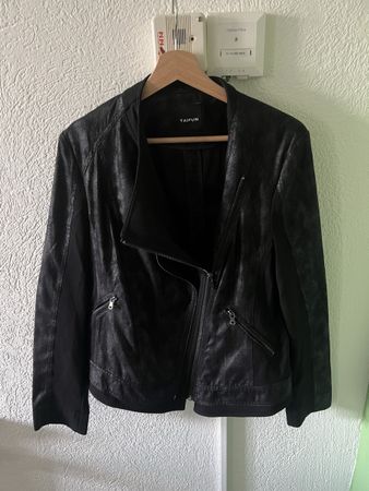 Taifun Kunstlederjacke schwarz, Gr. 42 - Top Zustand!