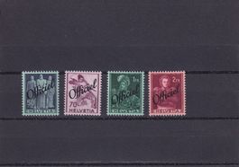 1942 Freimarken mit Aufdruck «Officiel»