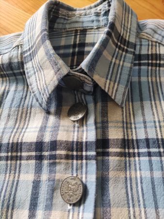 "OS Trachten seit 1971" Wander Bluse kurzarm mit Zierknöpfen