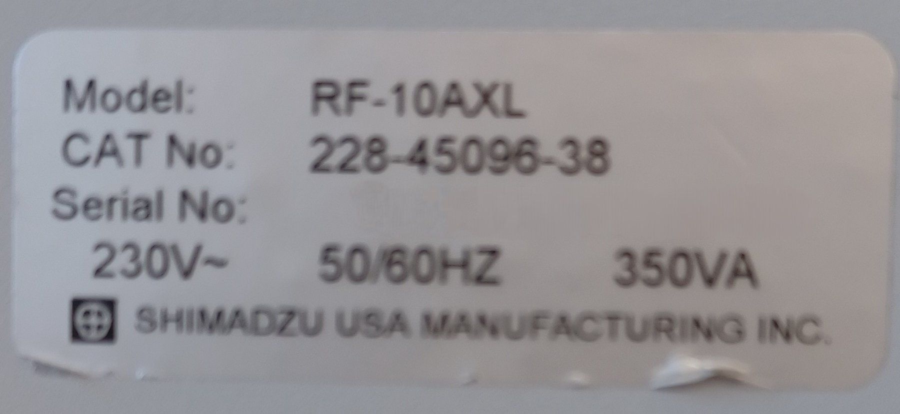 Laborzubehör: Shimadzu RF-10AXL HPLC Fluorescence Detector – Defekt aus Niederdorf von LeptonAG_Labor 9