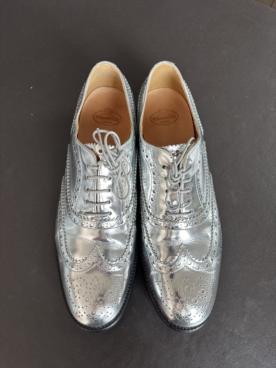 Church's Damenschuhe: CHURCH - Derbies Argent - 39 – Gebraucht aus Chardonne von teenyweeny