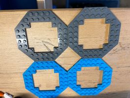 Lego 4x Platte 10x10 achteckig (29159)