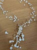 elegante Halskette Perlen Weiss NEUwertig