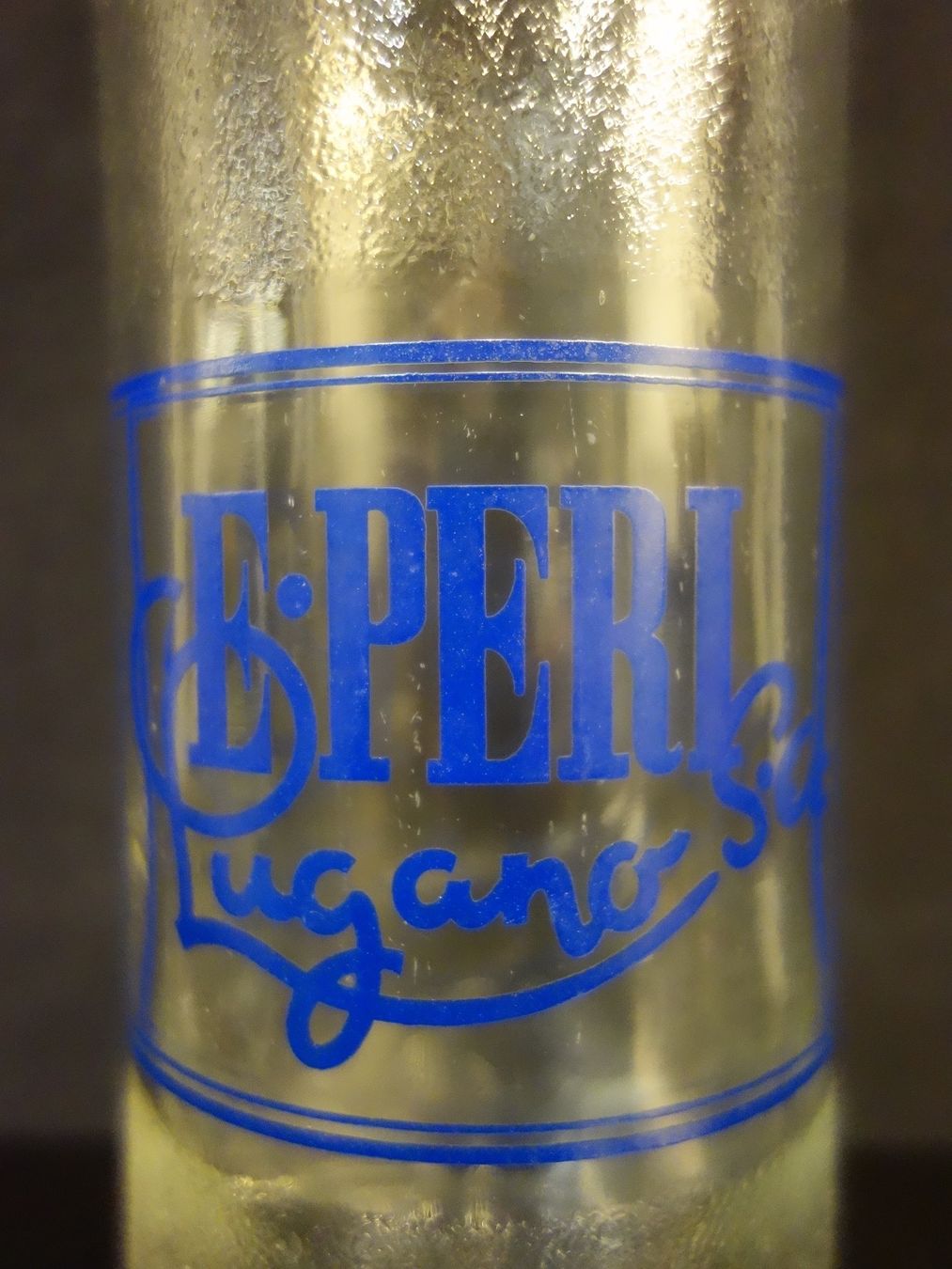 Bicchieri, Caraffe & Bottiglie: alte Flasche EMILIO E. PERI LUGANO 1962 ARANCIATA – Usato da Kerzers venduto da Flaschenposten 2
