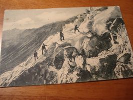 Gletscherbesteigung, belebt, 1911, o Scheidegg Wengernalp