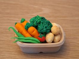 Handmade Gemüsekiste, Broccoli, Bohnen