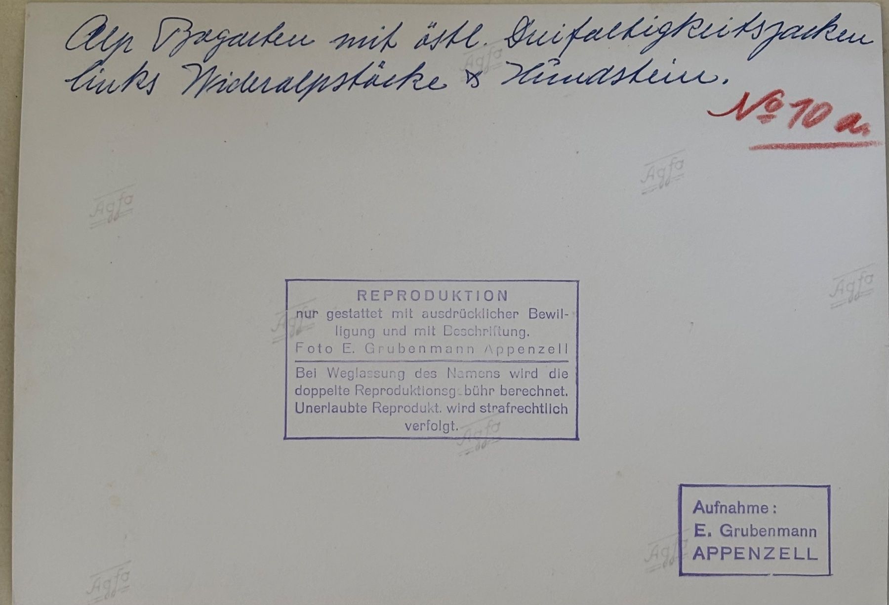 Cartes postales: Foto E. Grubenmann, Appenzell, 13 x 18 cm – D'occasion à Frauenfeld par Merk52 1