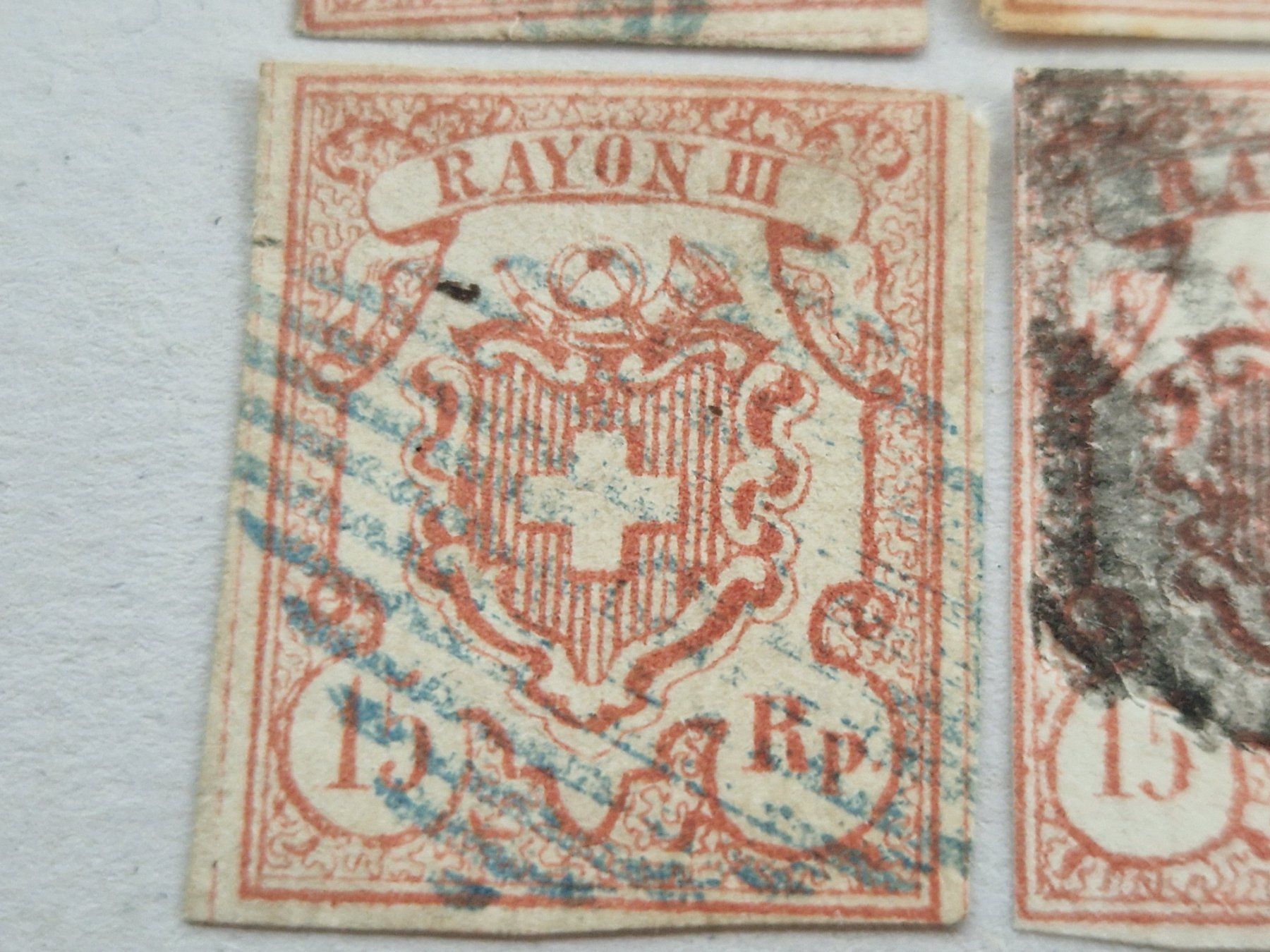 Alle Briefmarken: Rayon 20, 4 St., ab 1.- – Gebraucht aus Burgdorf von Glossy01 3