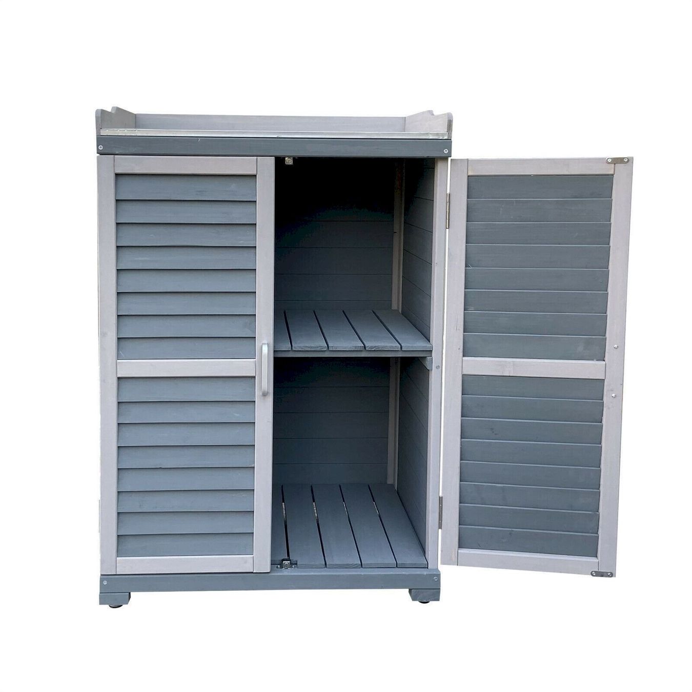 Tischset: Gartentisch mit Unterschrank grau – Neu und originalverpackt aus Bottighofen von zaap