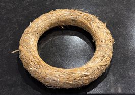 Weihnachtsdeko: Strohkranz Ø 25 cm - ideal für Adventskranz