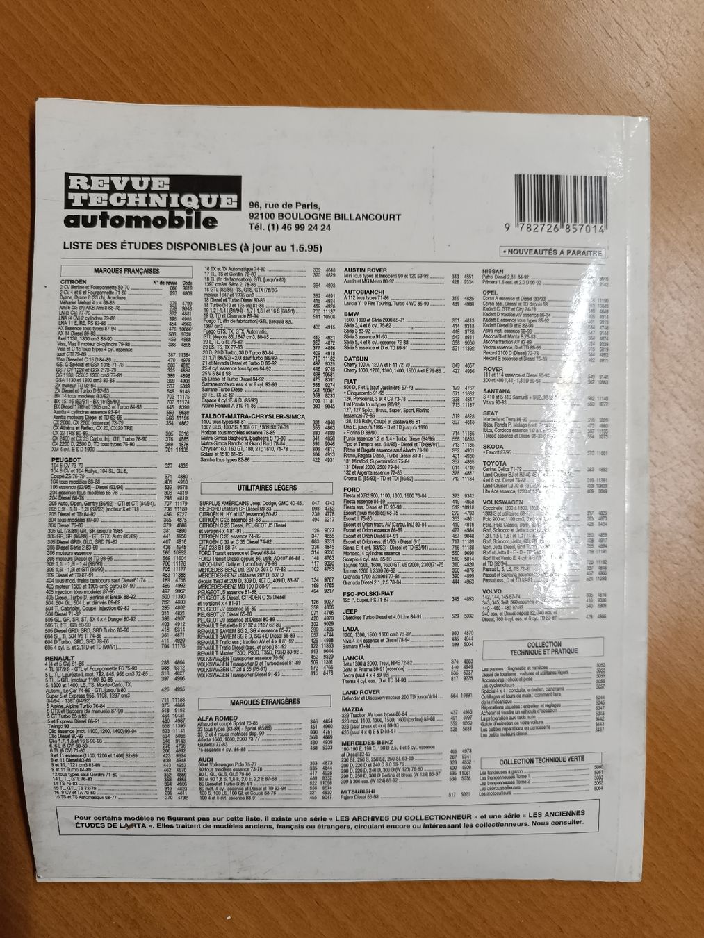 Libri: Skoda Favorit revue technique – Usato da Cossonay-Ville venduto da Aryann34 1
