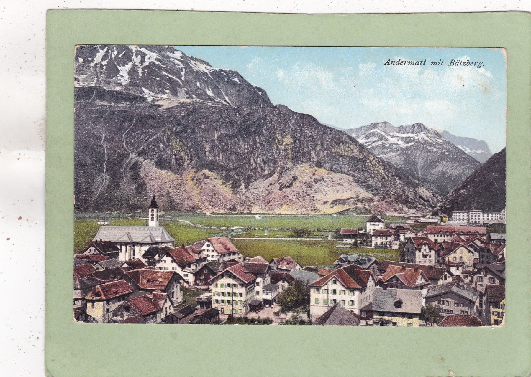Cartes postales: Andermatt mit Bätzberg – D'occasion à Herisau par Lisegrat2008