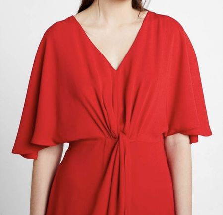 Elegantes rotes Kleid Gr. 42
