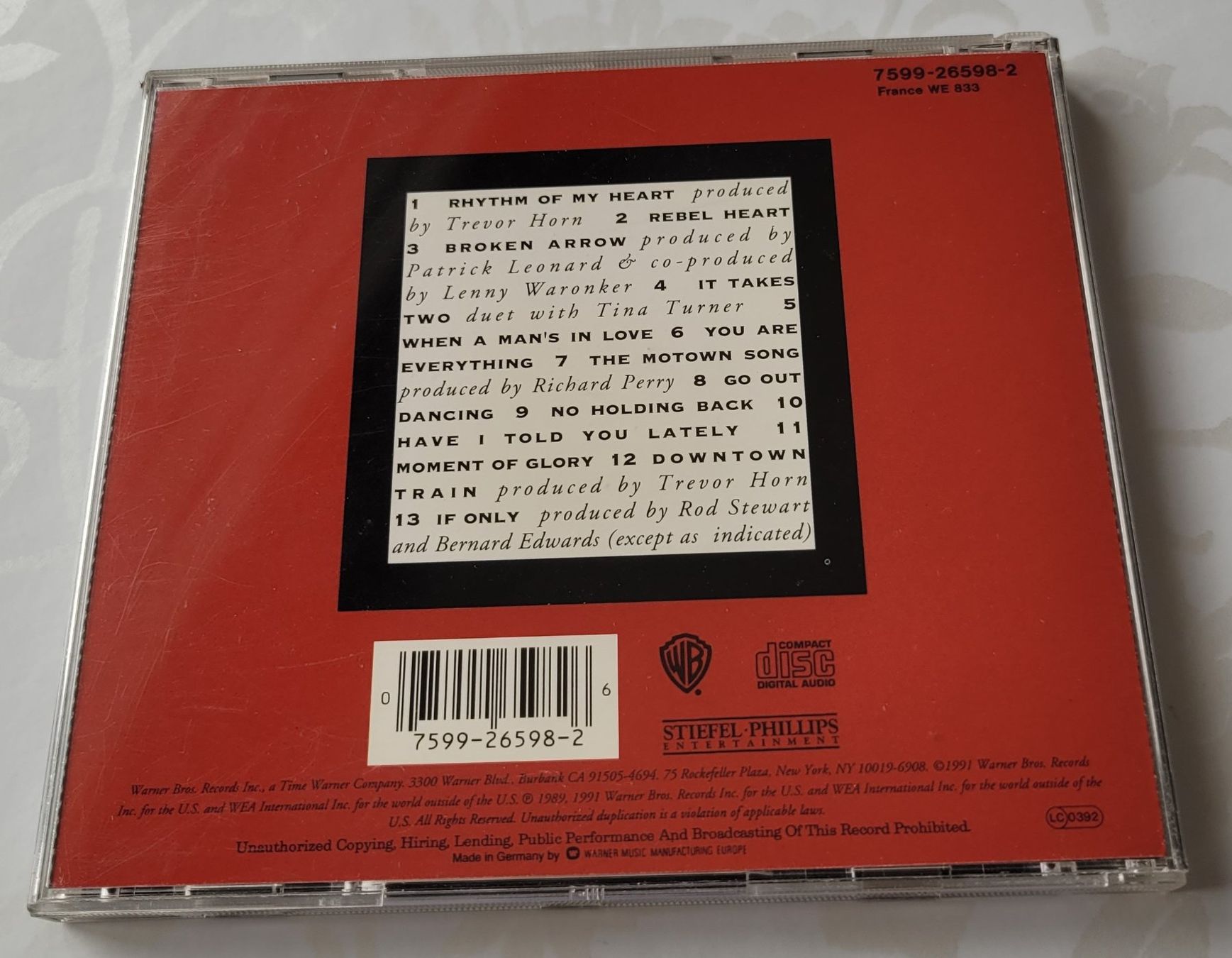 CD: Rod Stewart - Vagabond heart - CD – Usato da Zürich venduto da fourpaws 1