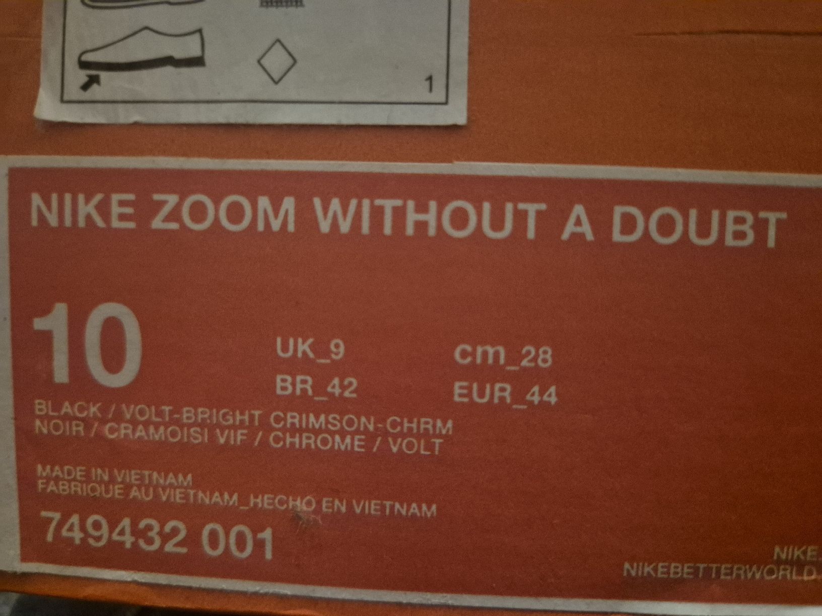 Nike Herrenschuhe: Nike Sneaker Zoom Without A Doubt 44 angeschrieben, eher 43 – Neu (gemäss Beschreibung) aus Basel von dsc_bnp7 6