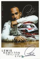 Autogrammkarte Lewis Hamilton 2019