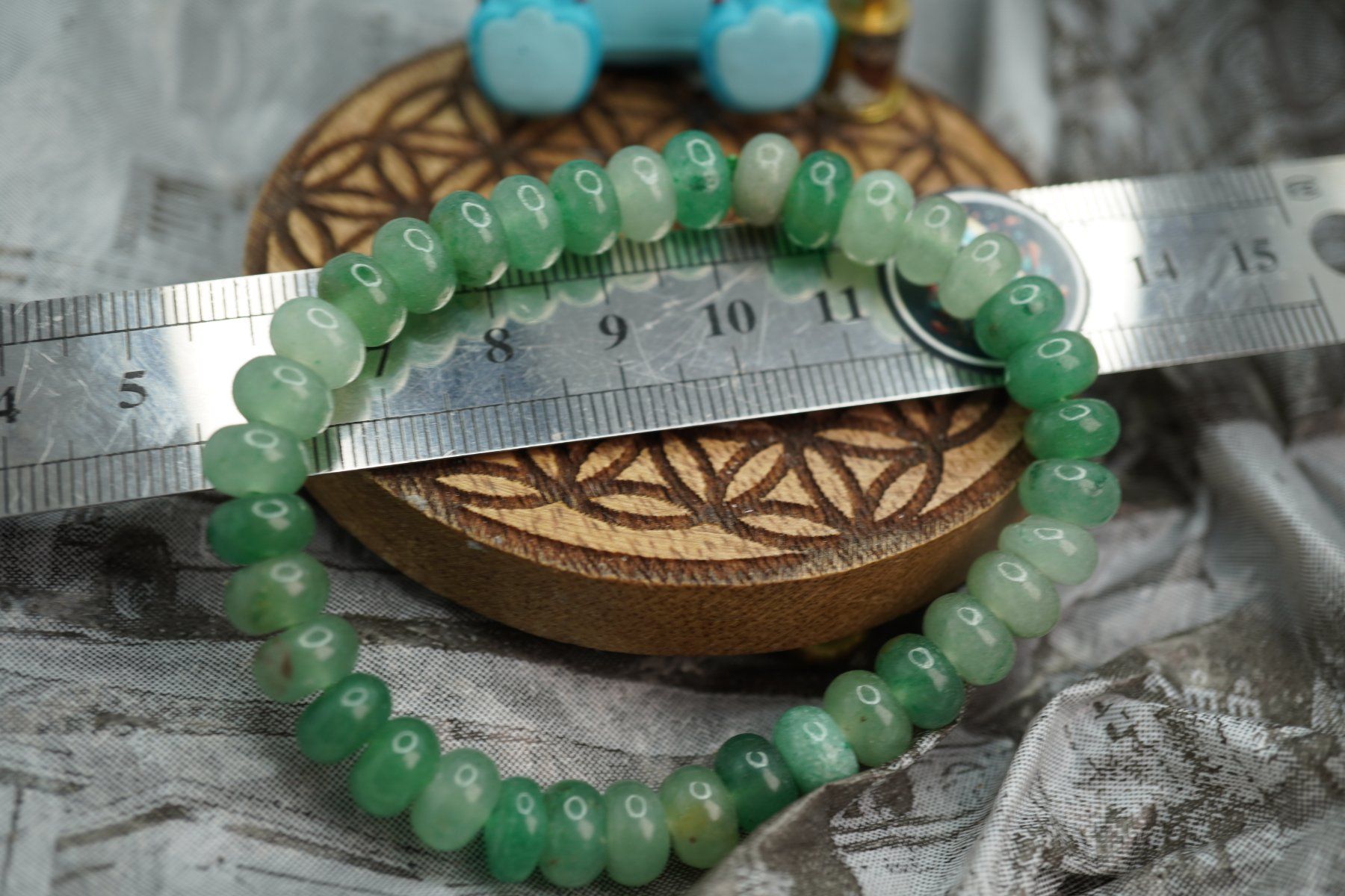 Minerali & Pietre curative: Aventurin Grün Armband      elastisches   Ab 1.- – Nuovo e nell'imballaggio originale da Eschenbach SG venduto da topstone