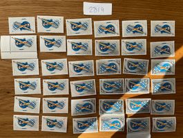 72Fr Postfrische ungestempelte Flugpost Frankaturware Lot