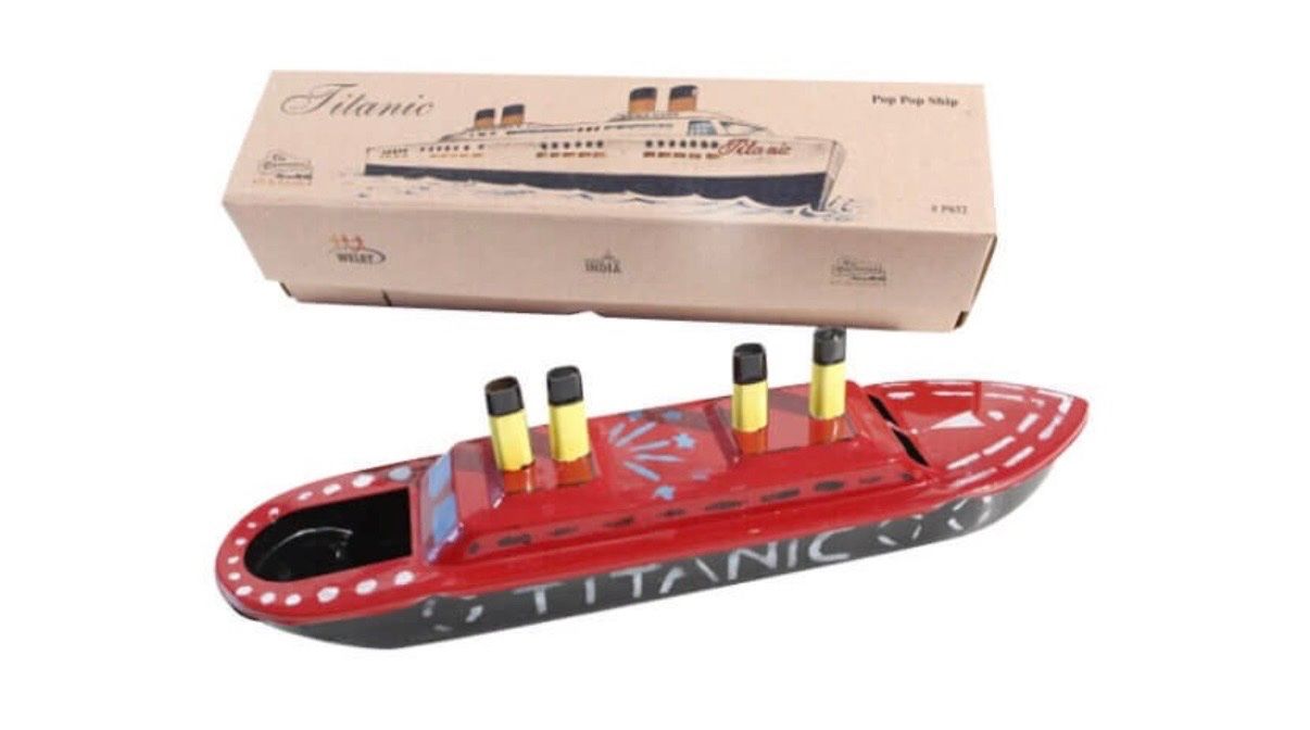 Giocattoli: Schlussverkauf - Pop Pop Boot Titanic "Handbemalt" – Nuovo e nell'imballaggio originale da Adliswil venduto da art-of-crafts 2