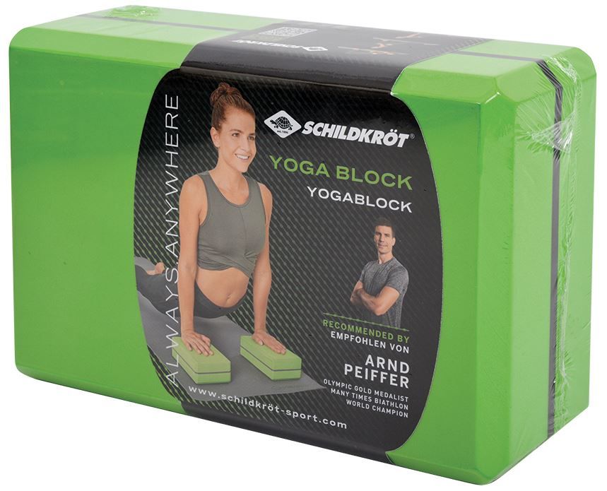 Hometrainer: Yoga Block, 200 g, grün/grau – Neu und originalverpackt aus St. Gallen von cointec 2