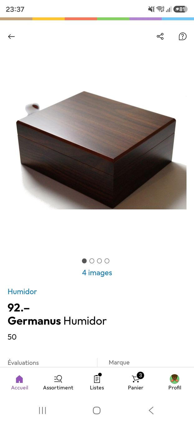 Humidore: Set Cave à cigares – Neu und originalverpackt aus Genève von ErikaGE 4