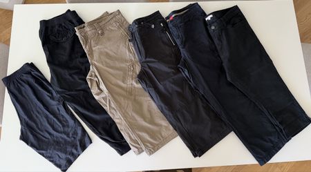 Lot de 6 pantalons 3/4  taille 40