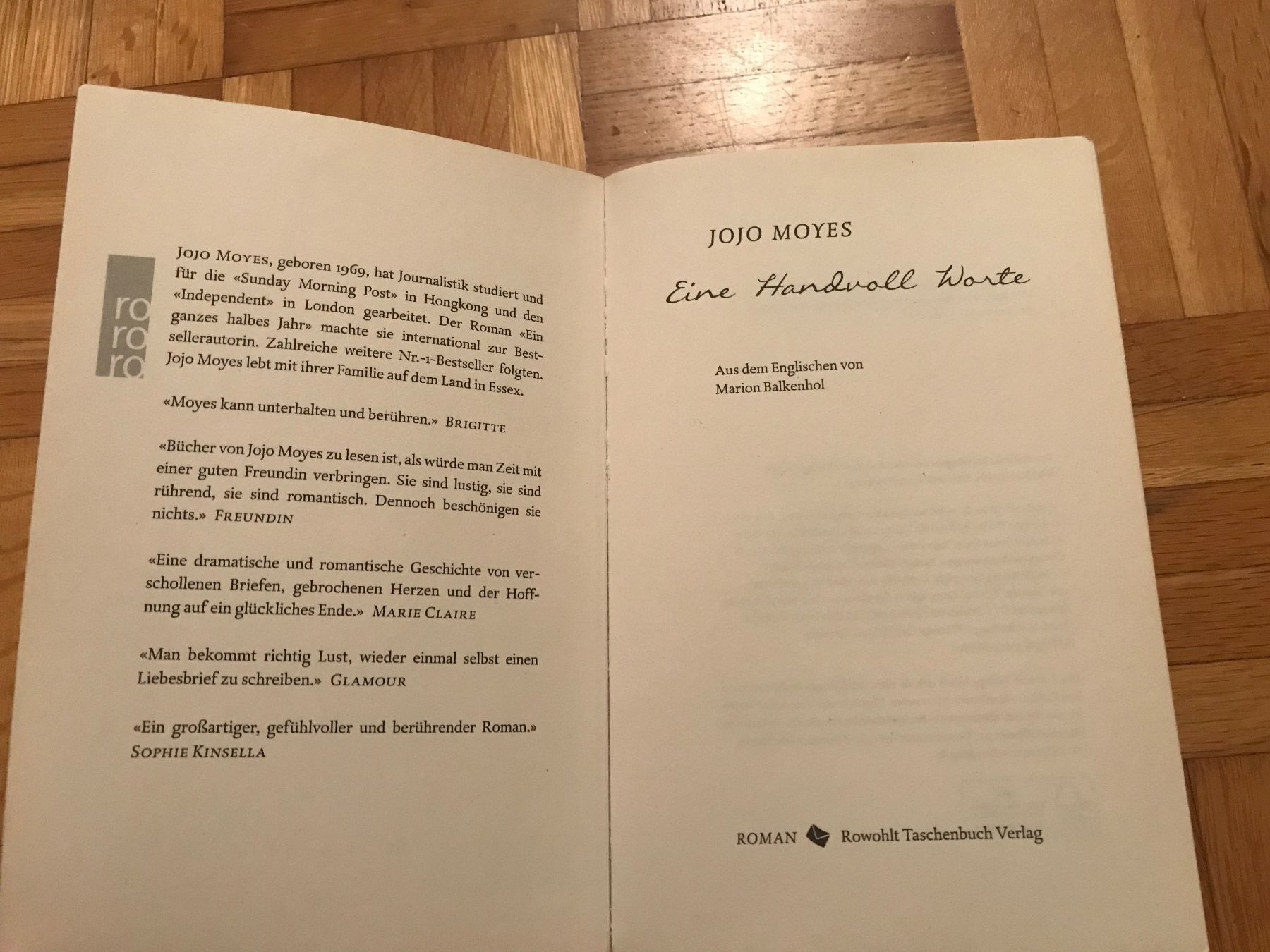 Libri: Jojo Moyes - Eine handvoll Worte – Usato da Emmenbrücke venduto da Hathor123 4