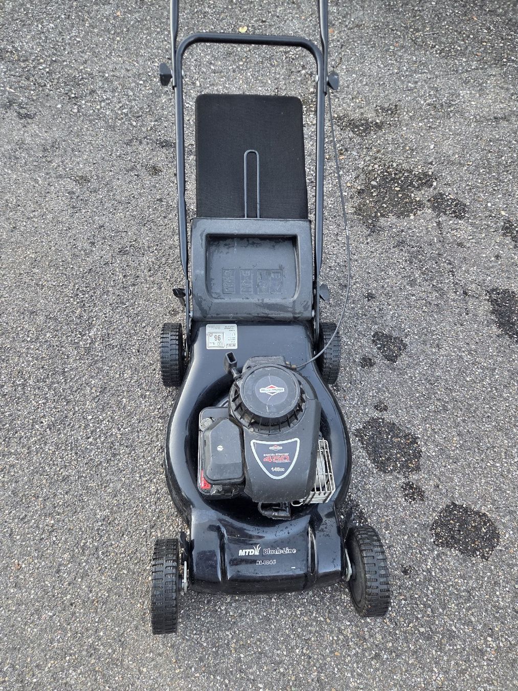 Mtd Tagliaerba: Benzin Rasenmäher Black-Line BL4046 – Usato da Rickenbach SO venduto da Prise91 1