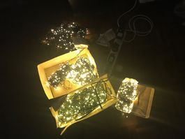 Weihnachtsbeleuchtung 2x Netz 4x Lichterkette
