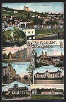 St. Gallen, Stadtpark, Marktplatz mit Va