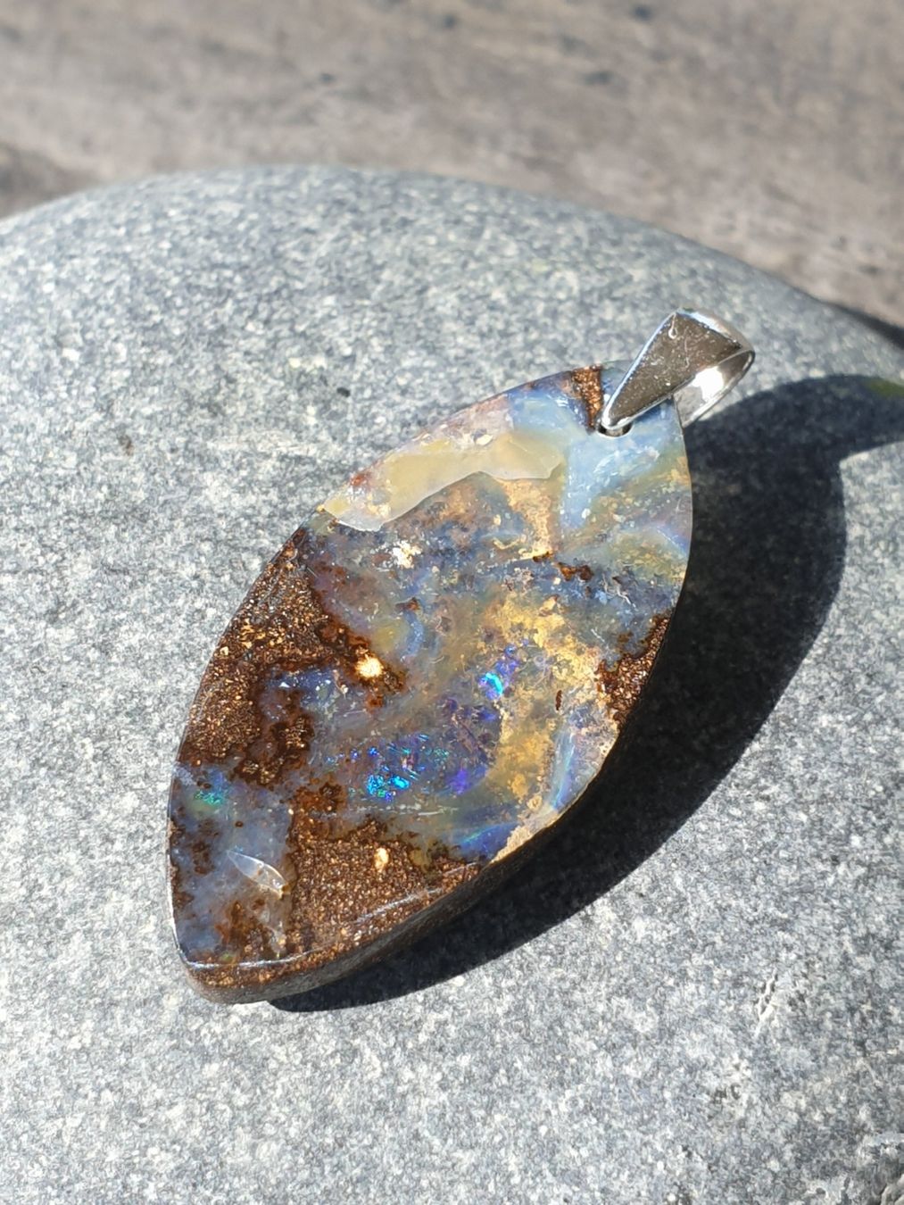 Ciondoli: Anhänger Boulder Opal. – Nuovo (secondo la descrizione) da Niederbüren venduto da Raphael014 3