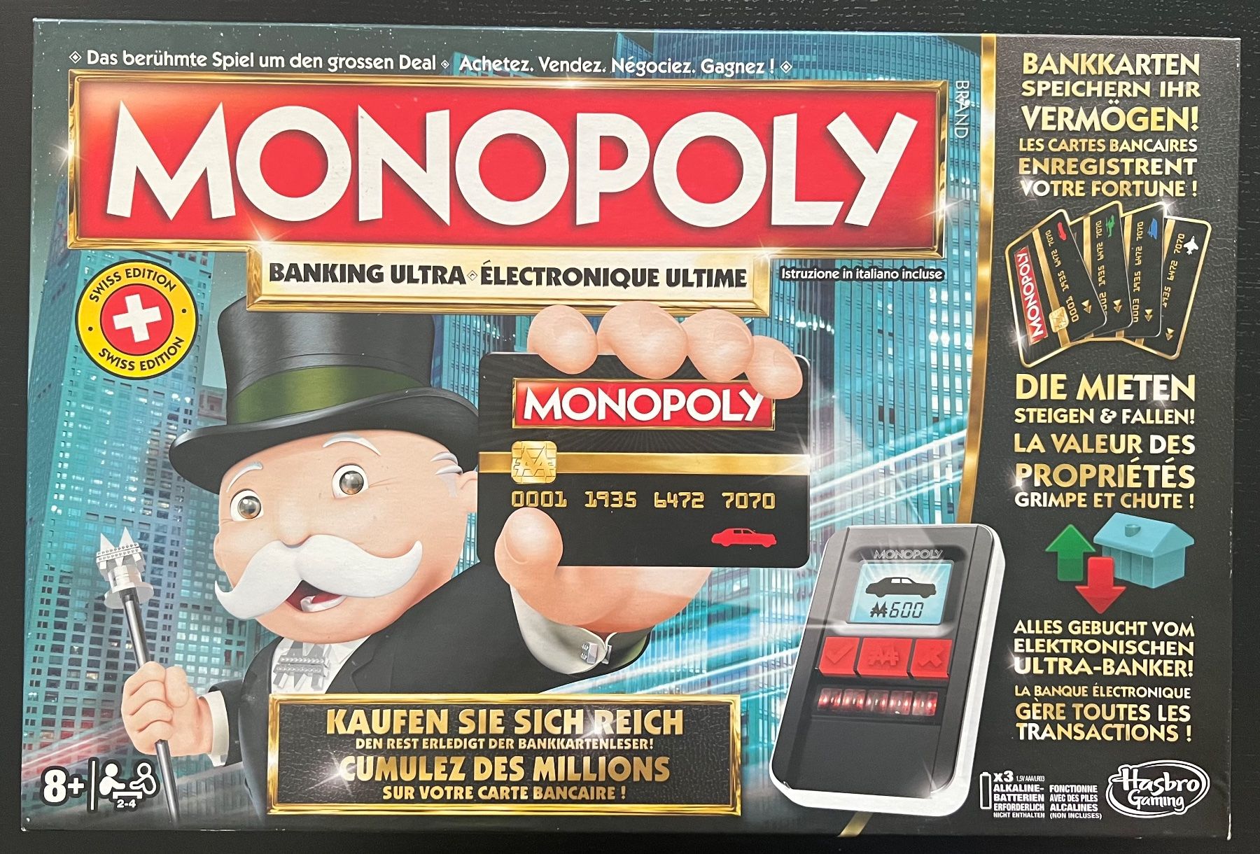 Hasbro Giochi: Monopoly (Swiss Edition) Jg. 2015 – Usato da Adliswil venduto da Myxin