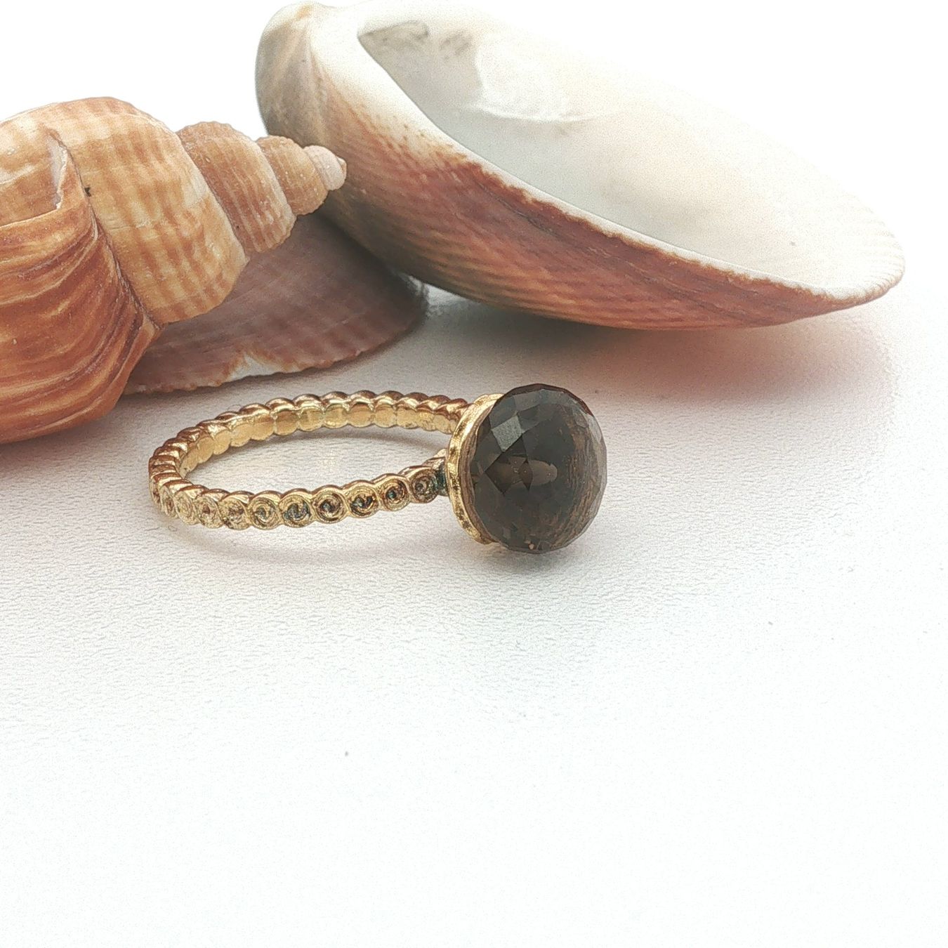 Olga Ribler Anelli: Rauchquarz Ring Silber Unikat 58 – Nuovo (secondo la descrizione) da Luzern venduto da Schmuckoutlet 1