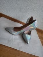 Silberne High Heels Gr. 40 - Perfekt für den Ausgang!