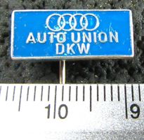 AUTO UNION DKW AUTO LOGO ALT ANSTECKNADEL GEPRÄGT VINTAGE