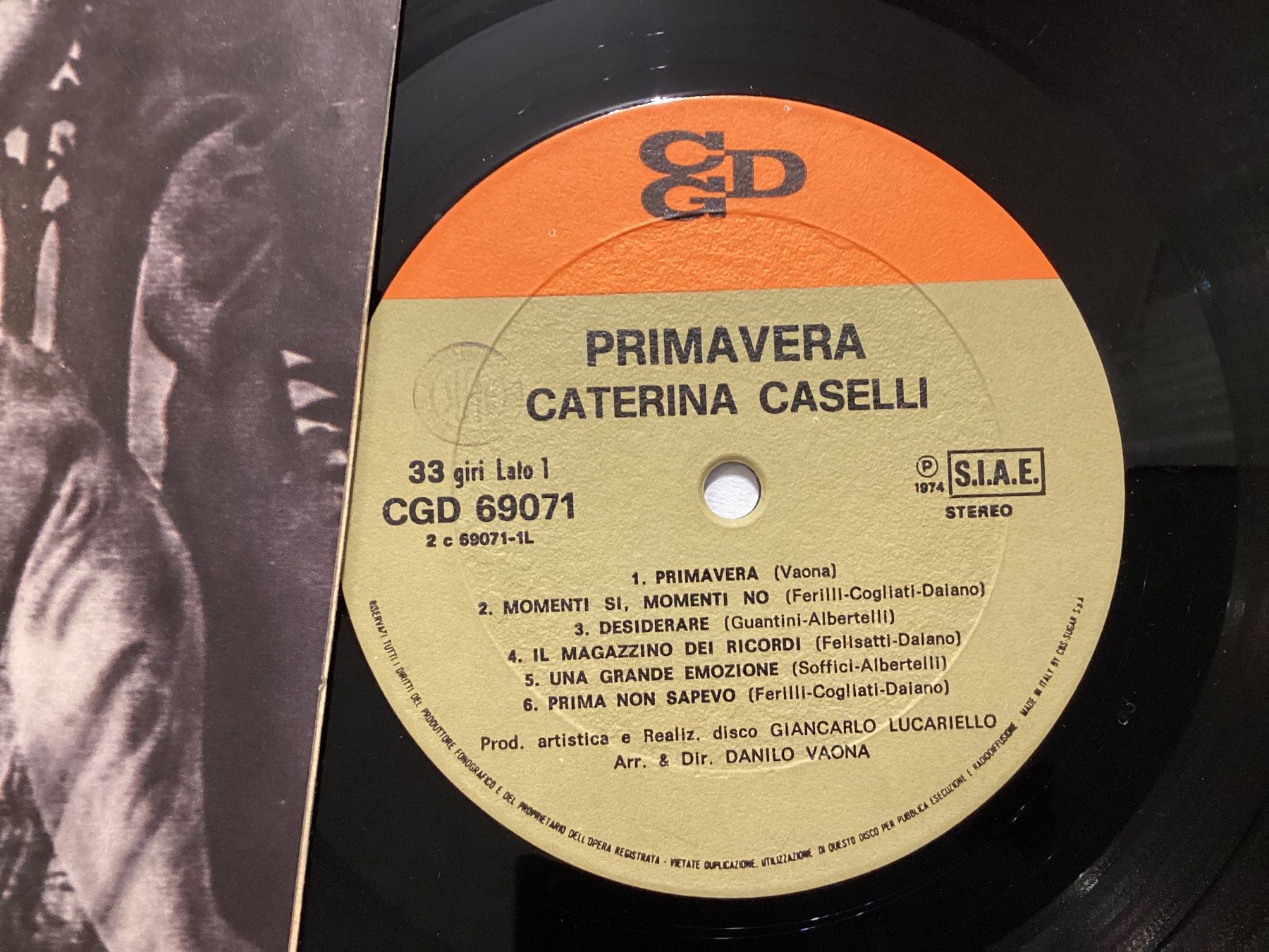 Dischi in vinile: Caterina Caselli LP - Primavera – Usato da Gutenswil venduto da Hamzian 2