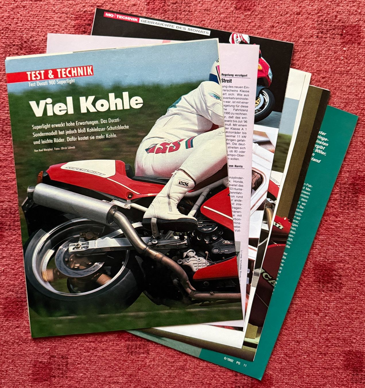 Documenti: Ducati 900 Superlight , Prospekte , Testberichte – Usato da Ittigen venduto da Lalilala4 2