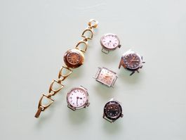 Lot de six montres mécanique vintage 