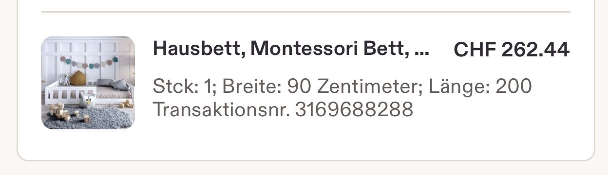 Holzartikel: Montessori Bett – Gebraucht aus Schönenwerd von ein_rpp6 2