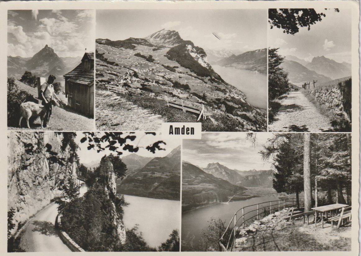 Cartoline postali: AB 228 Amden, 1964 – Usato da Freienbach venduto da Bhaltis