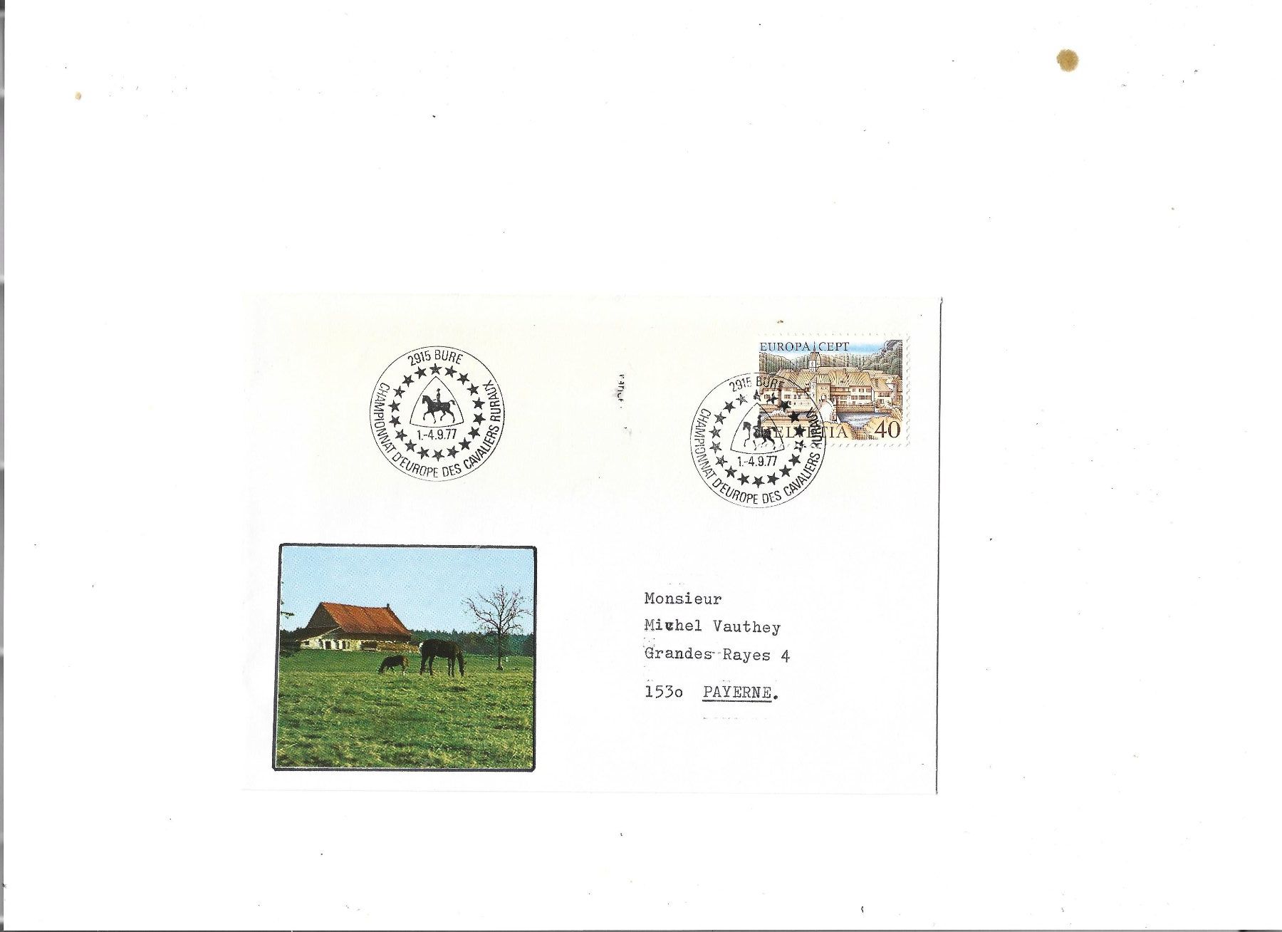 Tutti i francobolli: lettre philatélique, Briefmarkenbrief – Usato da Delemont venduto da toutdubon11 1