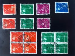 CH1952 - Zu 309-312 - Lots obli & série ** - 2 blocs de 4