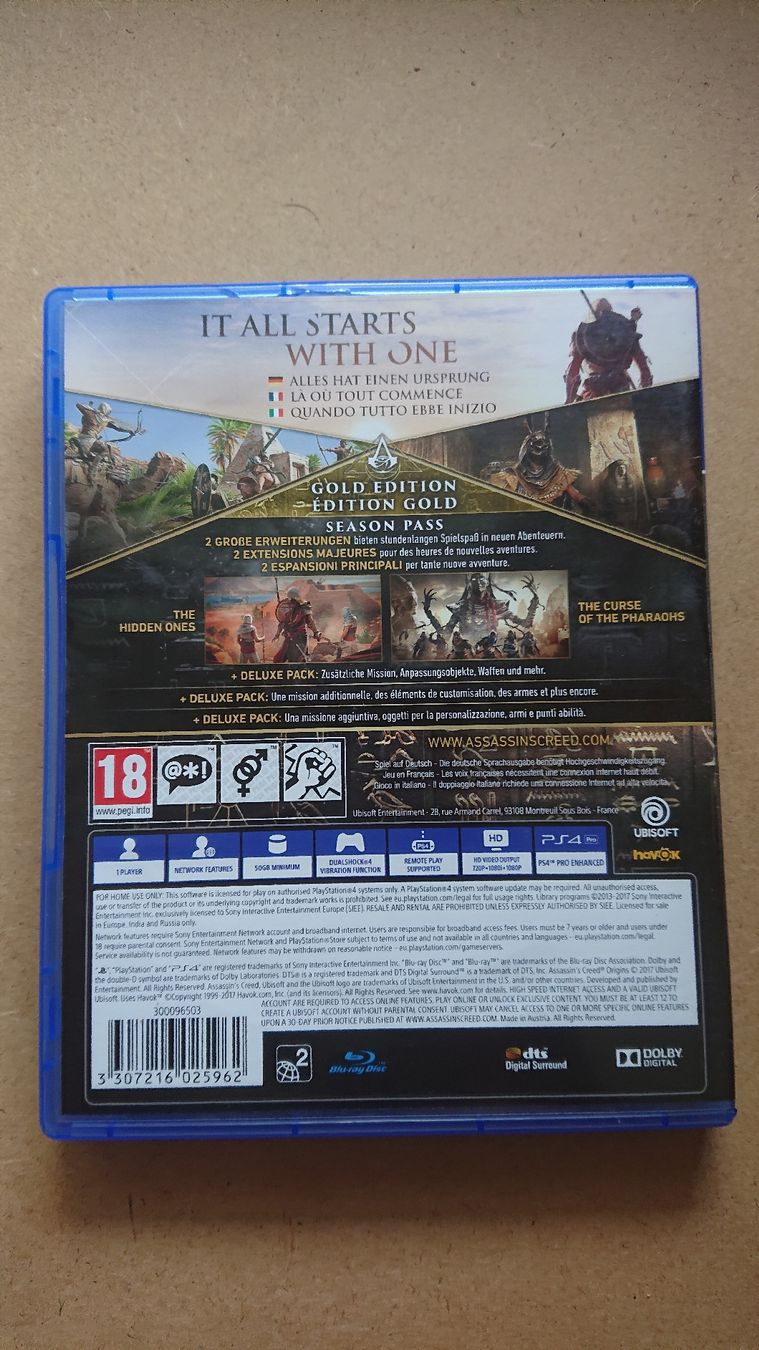 Giochi: Assassin's Creed Origins Gold Edition PS4  – Usato da Chur venduto da FreakofRarity 1
