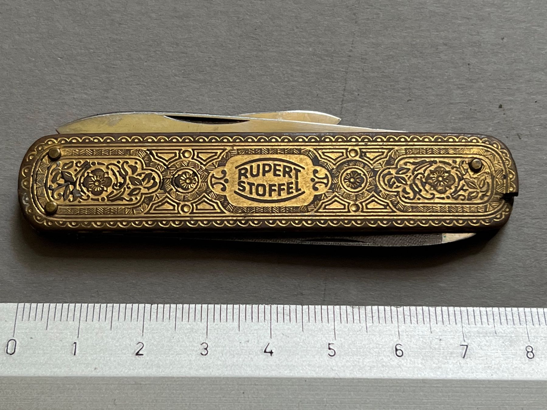 Solingen Couteaux de poche: Antikes Sackmesser J.A.Henckels Solingen 80 mm - selten – Défectueux à Zürich par FV.vintage 9