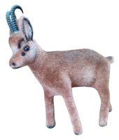 Tierfigur Gemse 1950er